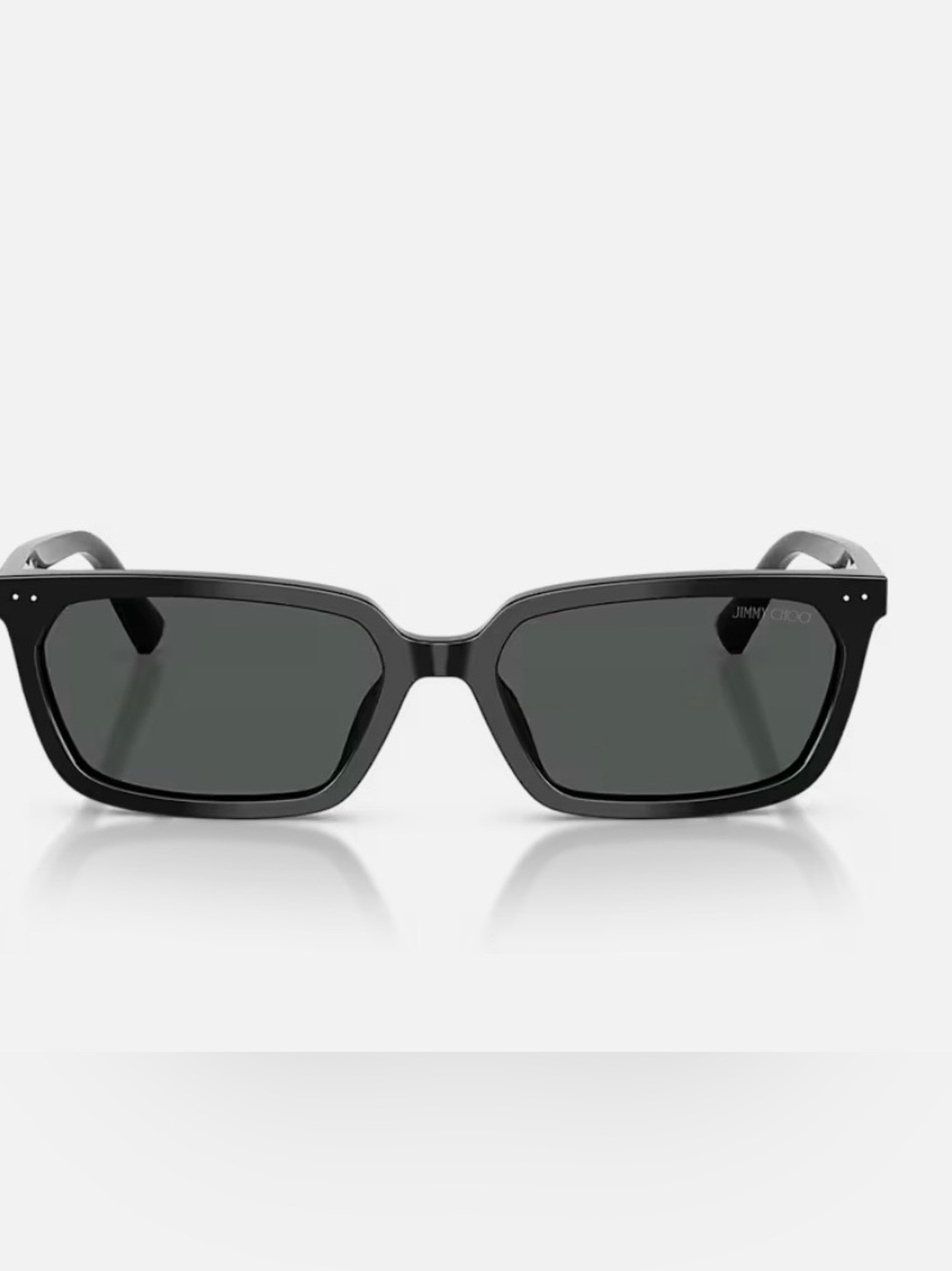 Jimmy Choo Black Rectangular Frame with Grey Lenses Sunglasses